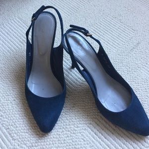 Blue Suede shoes by Sergio Rossi